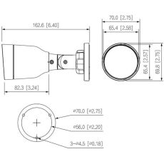 IP камера видеонаблюдения Dahua DH-IPC-HFW1230S1P-0280B-S5 1.6 мм