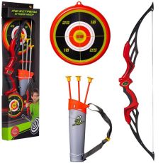 Игрушечное оружие Junfa toys Лук 70см со стрелами с присосками S-00200 лук со стрелами красный/черный/серый