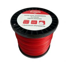 Леска для садовых триммеров Elitech 809.0047 (2 мм, 139 м, )